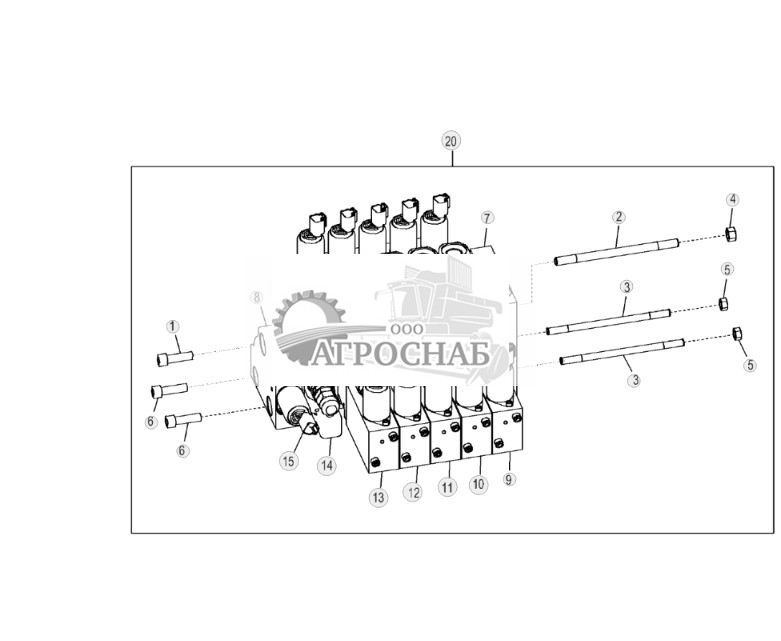 Электрогидравлический 5-функциональный клапан (передний) (Grade Pro) - ST3638 601.jpg